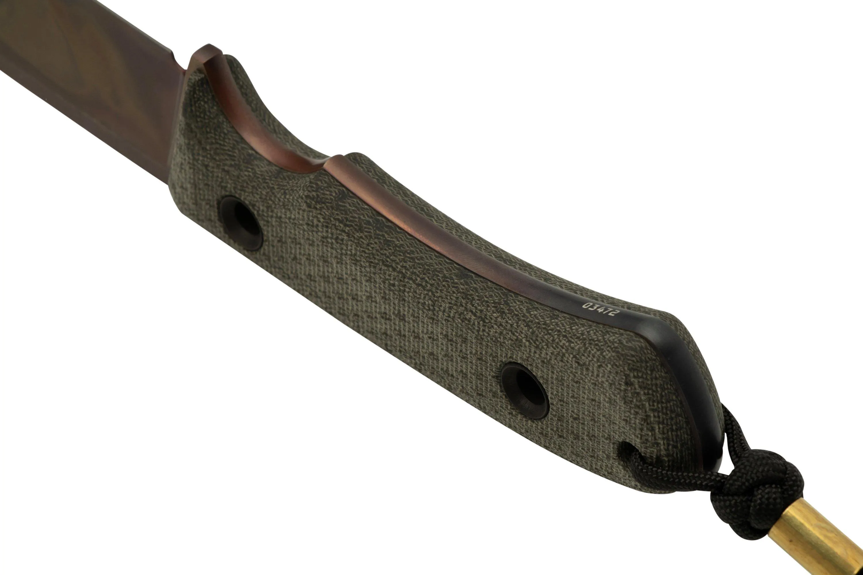 TRC Knives South Pole Apo Finish Green Canvas Micarta, cuchillo de supervivencia