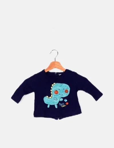 Tuc tuc Camiseta azul marino dibujo