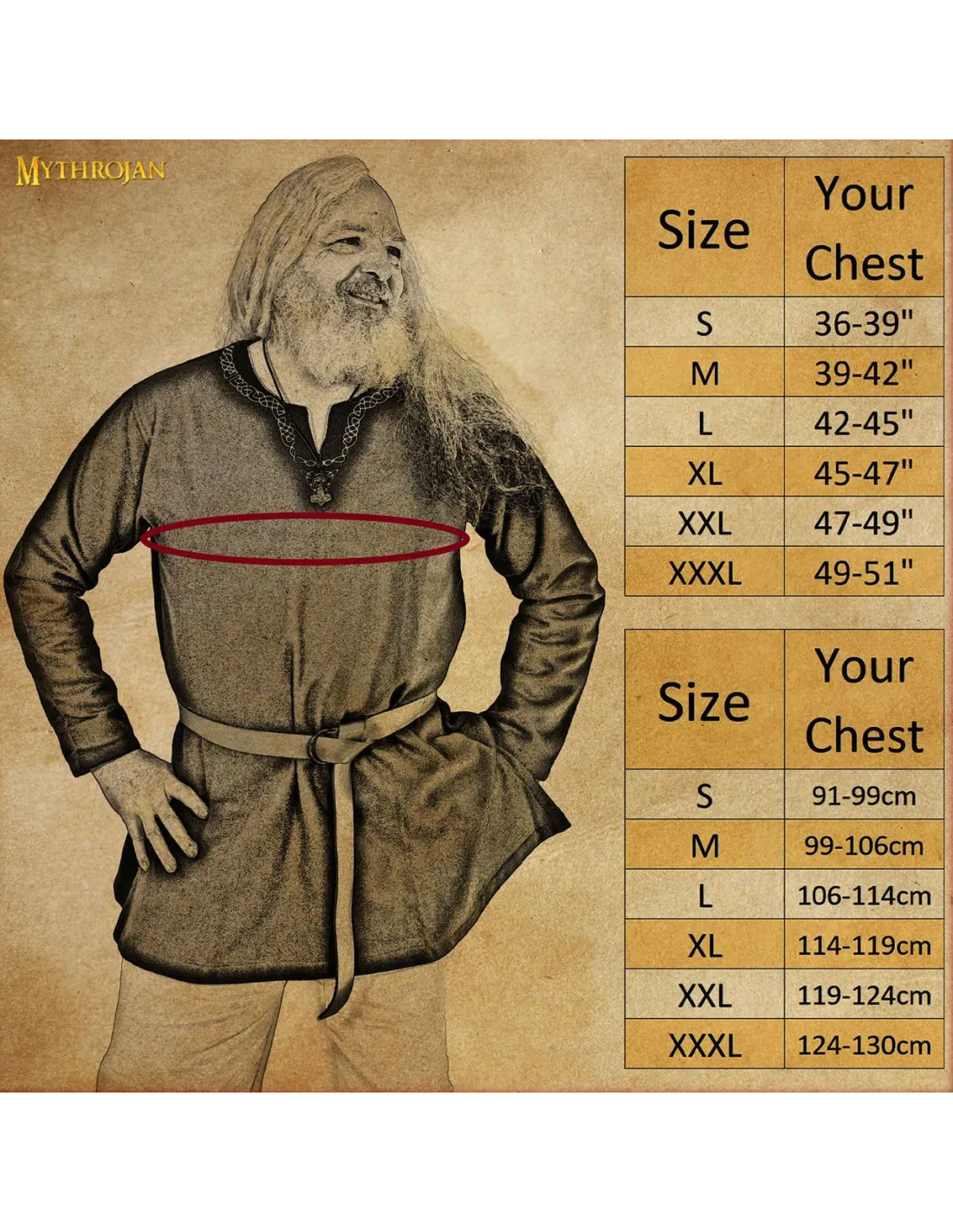 TúNICA VIKINGA EN LA CON CUELLO RIBETEADO  GRANATE