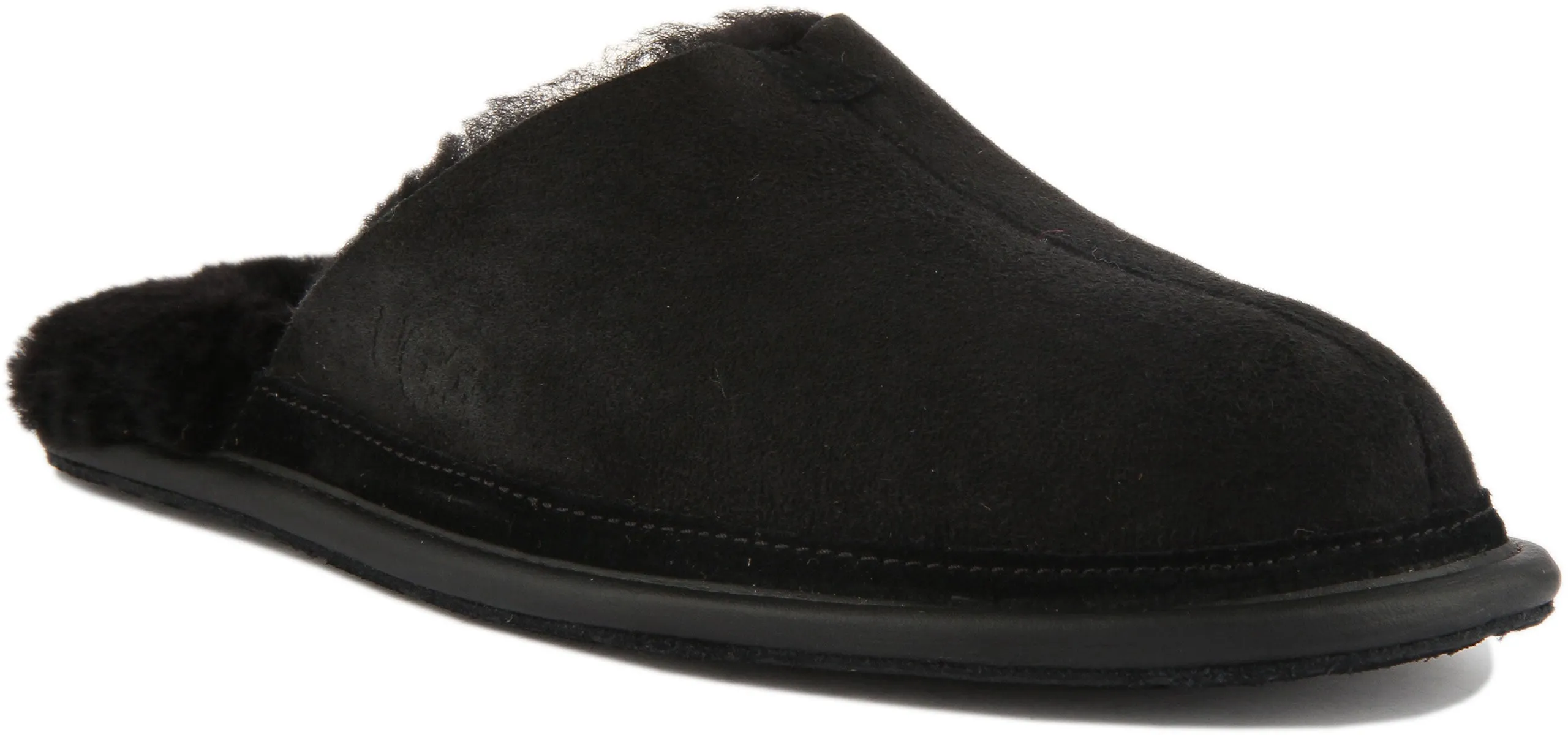 Ugg M Hyde Zapatillas de casa de piel de oveja twinface para hombre en castaña