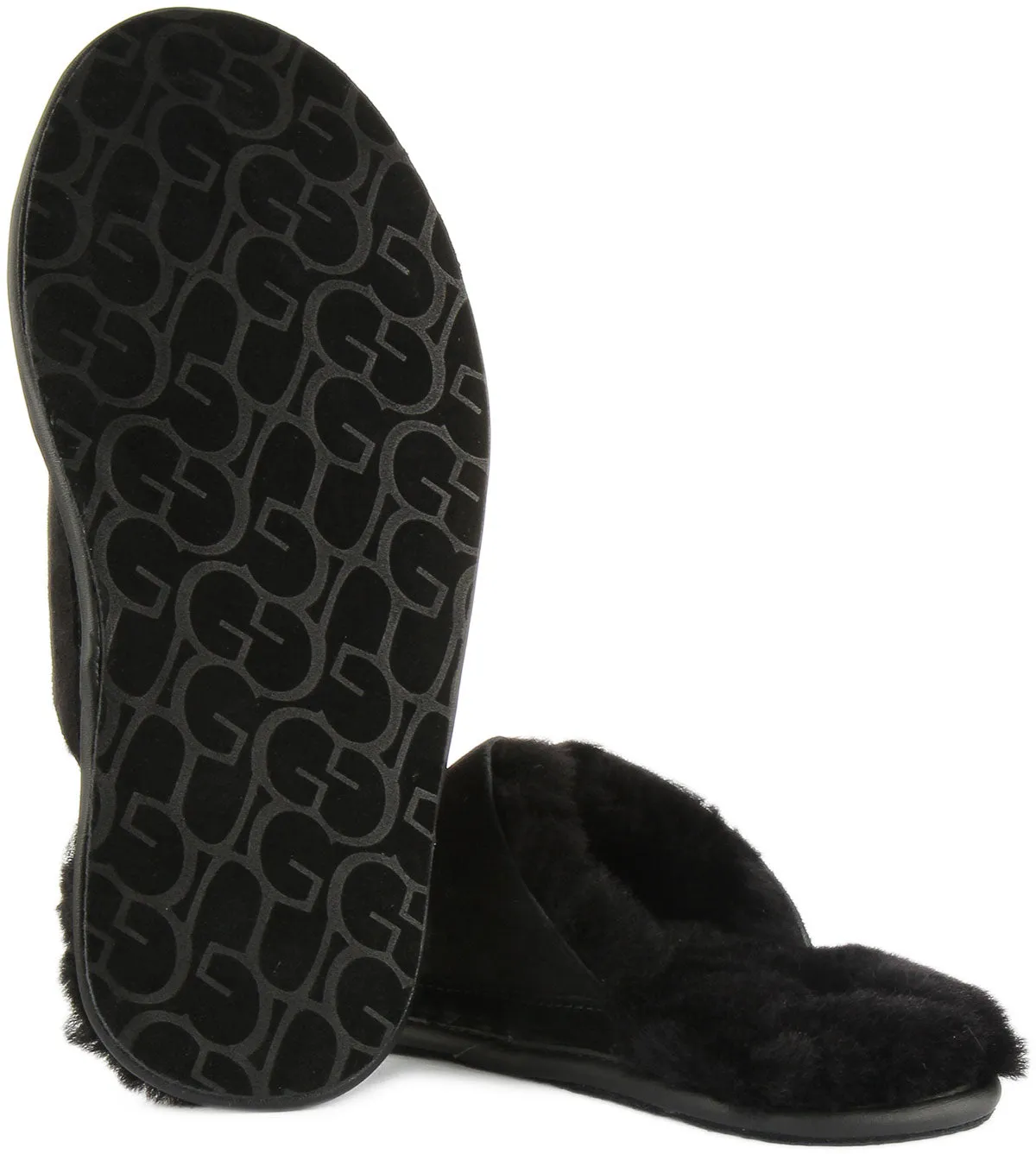 Ugg M Hyde Zapatillas de casa de piel de oveja twinface para hombre en castaña