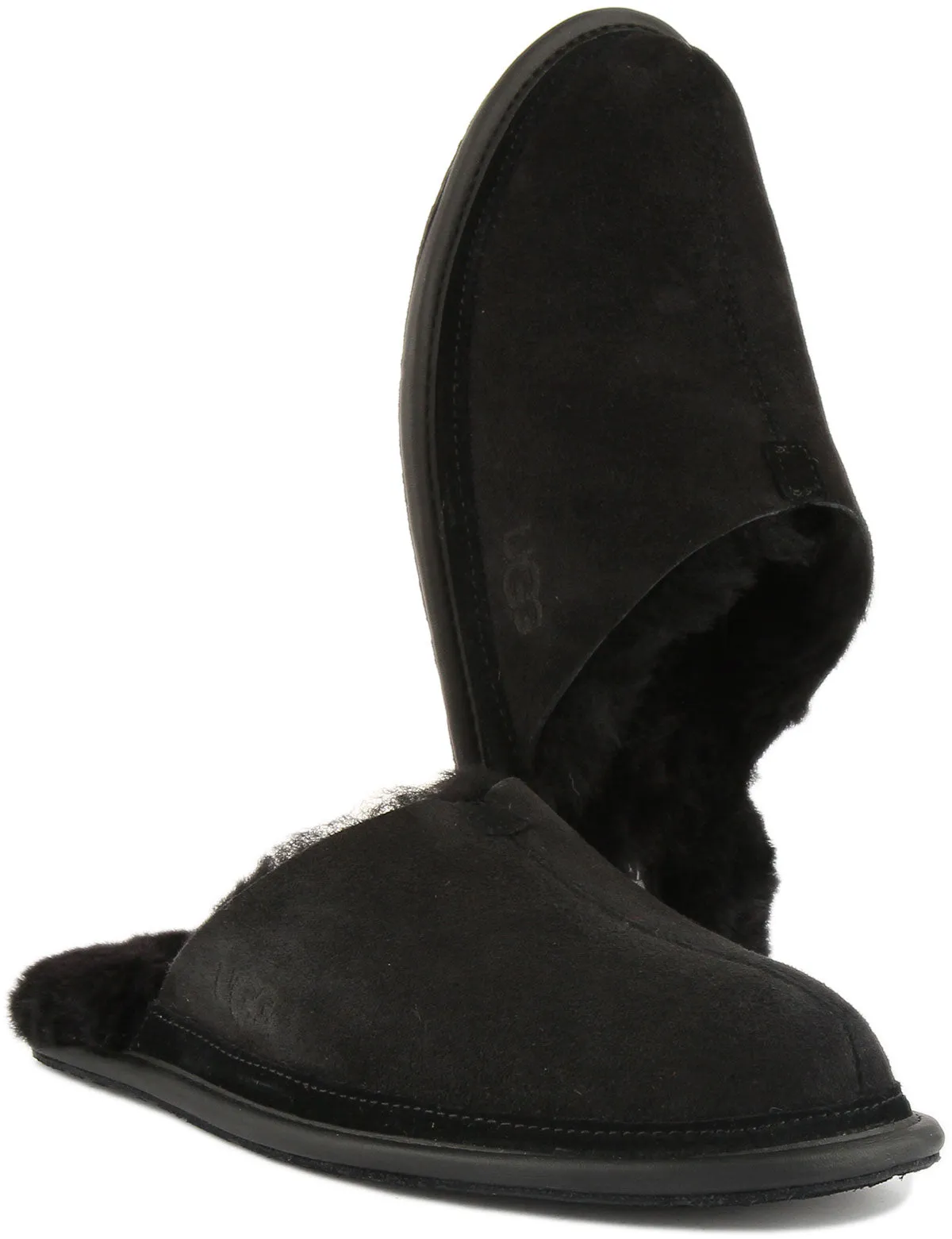 Ugg M Hyde Zapatillas de casa de piel de oveja twinface para hombre en castaña