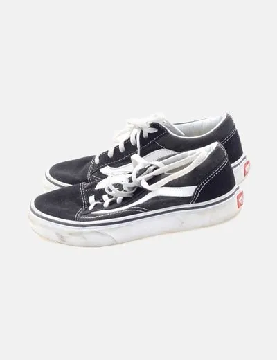 Vans Zapatilla negra combinada