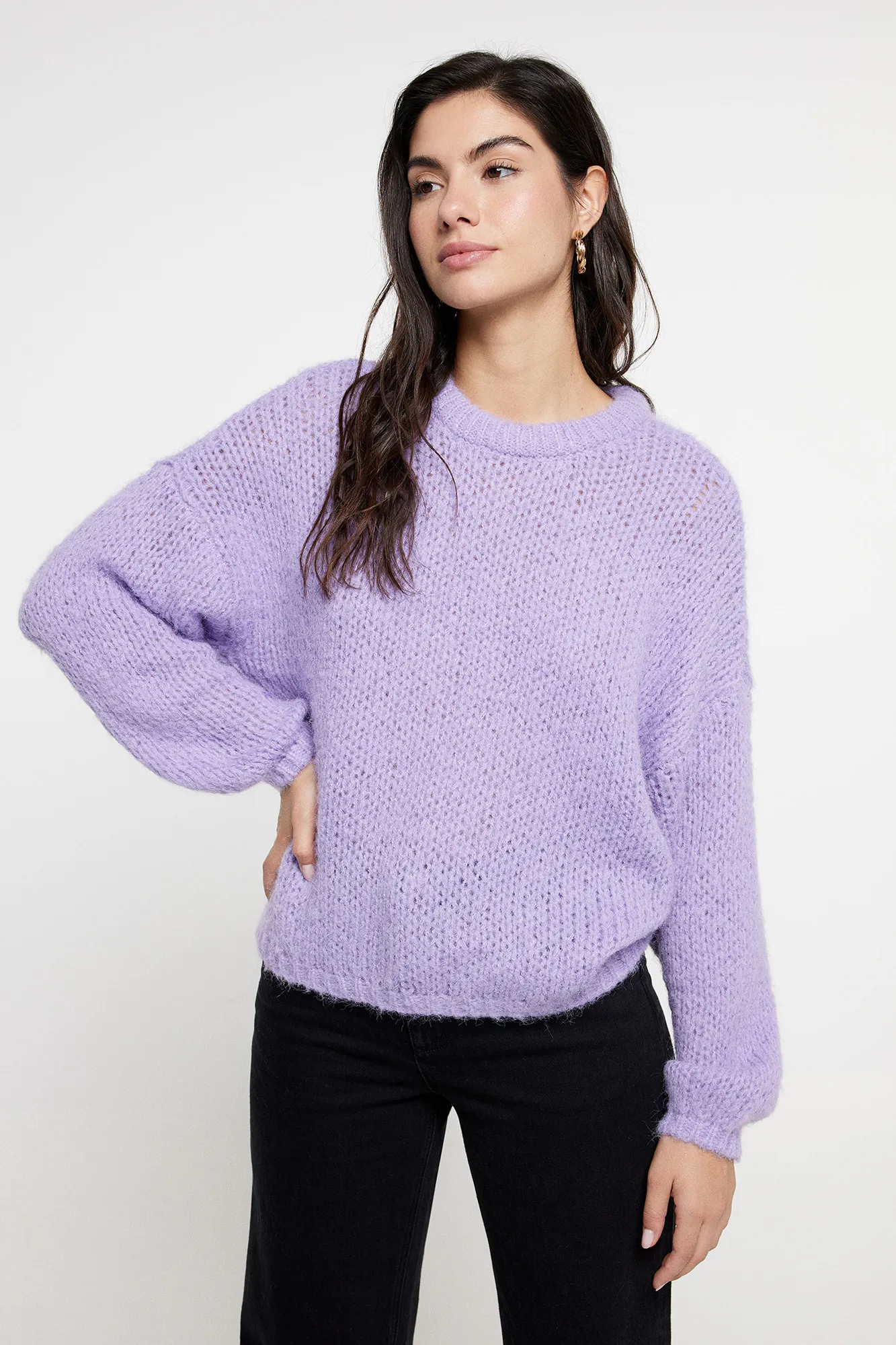 Vero Moda Jersey de manga larga y cuello redondo