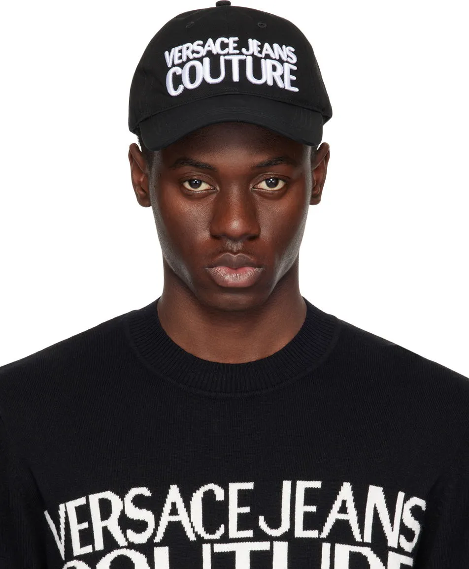 Versace Black Logo Baseball Cap