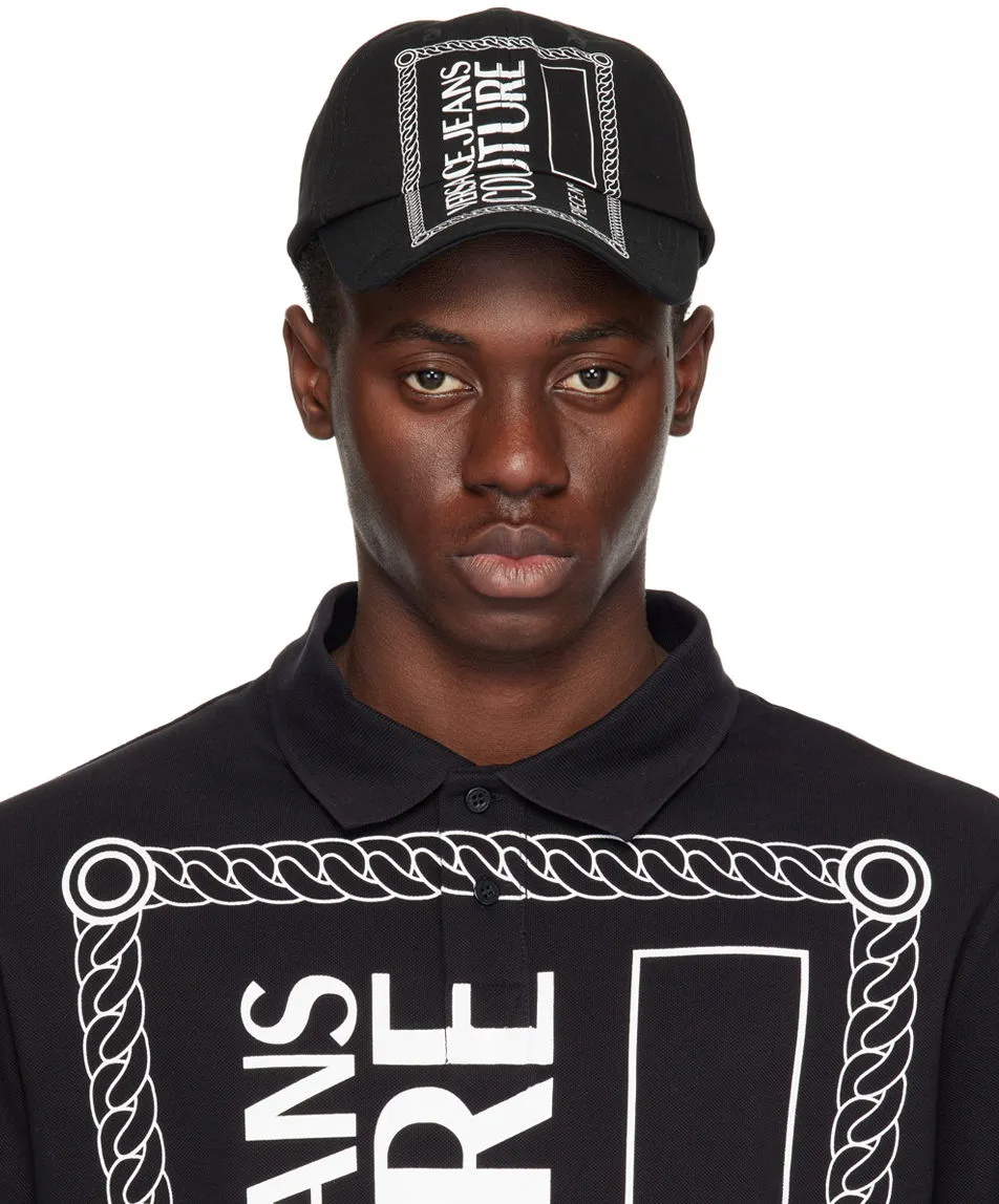 Versace Couture Black Piece Number Logo Baseball Cap