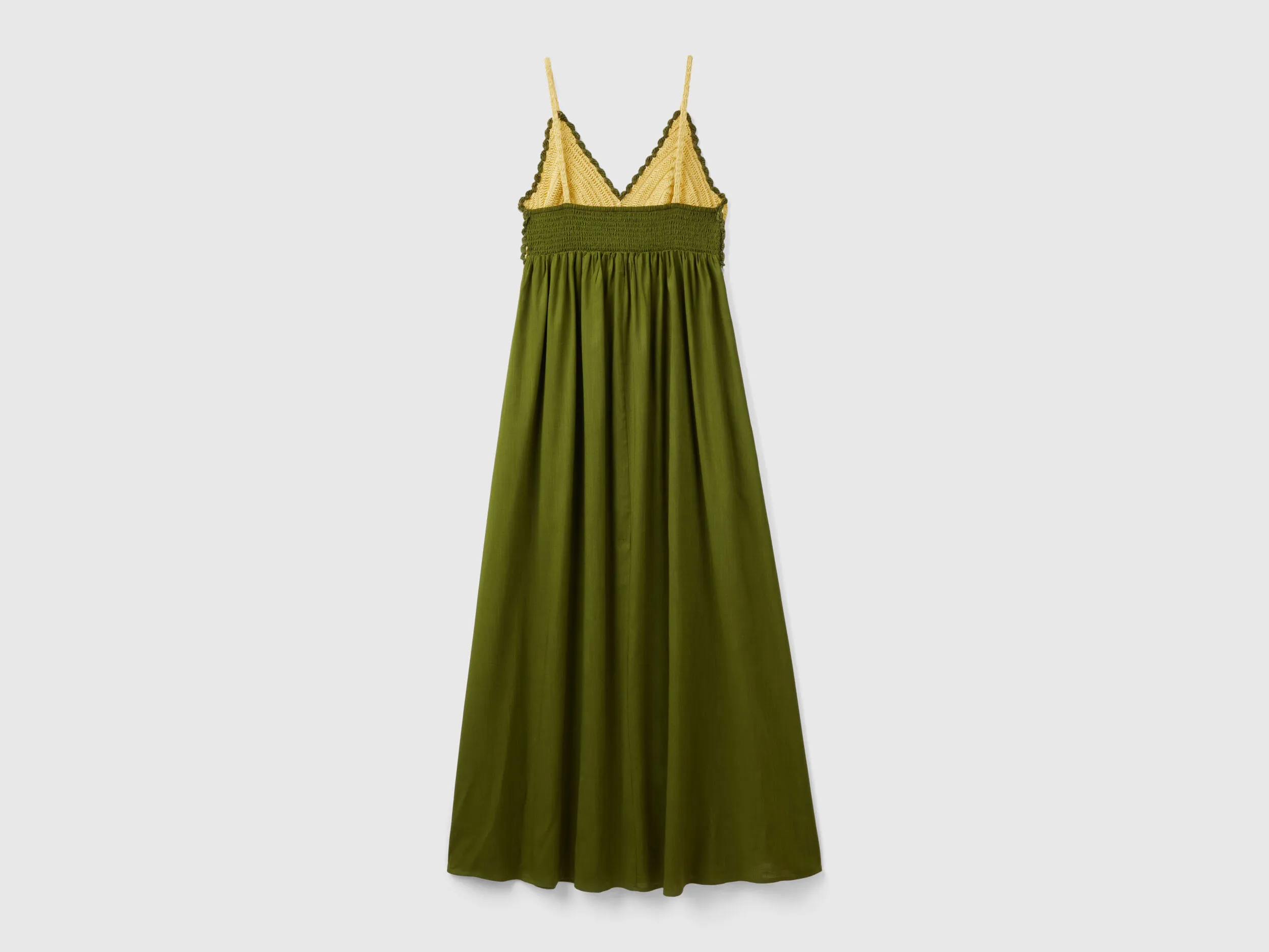 Vestido con top de ganchillo