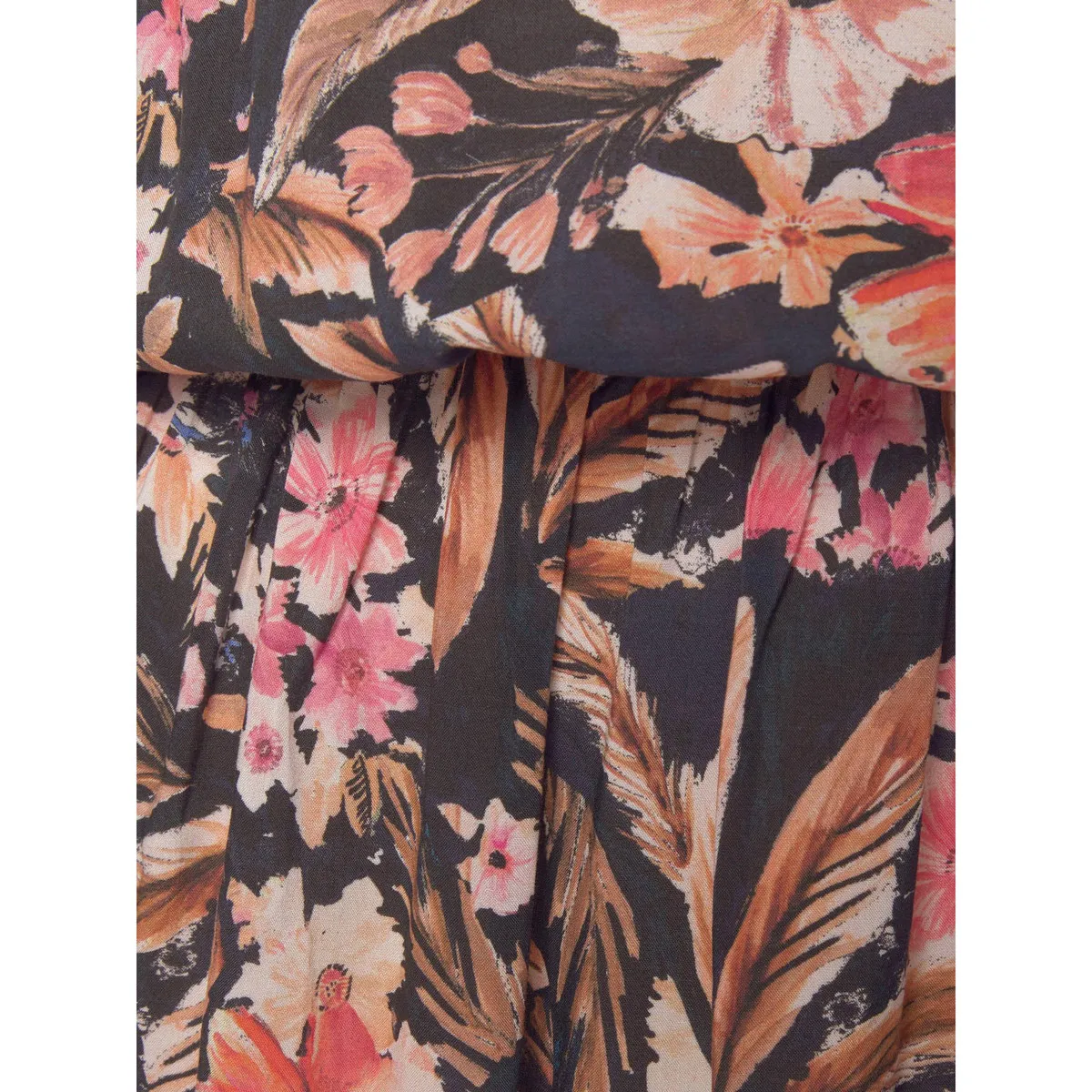 Vestido de verano manga corta Flower