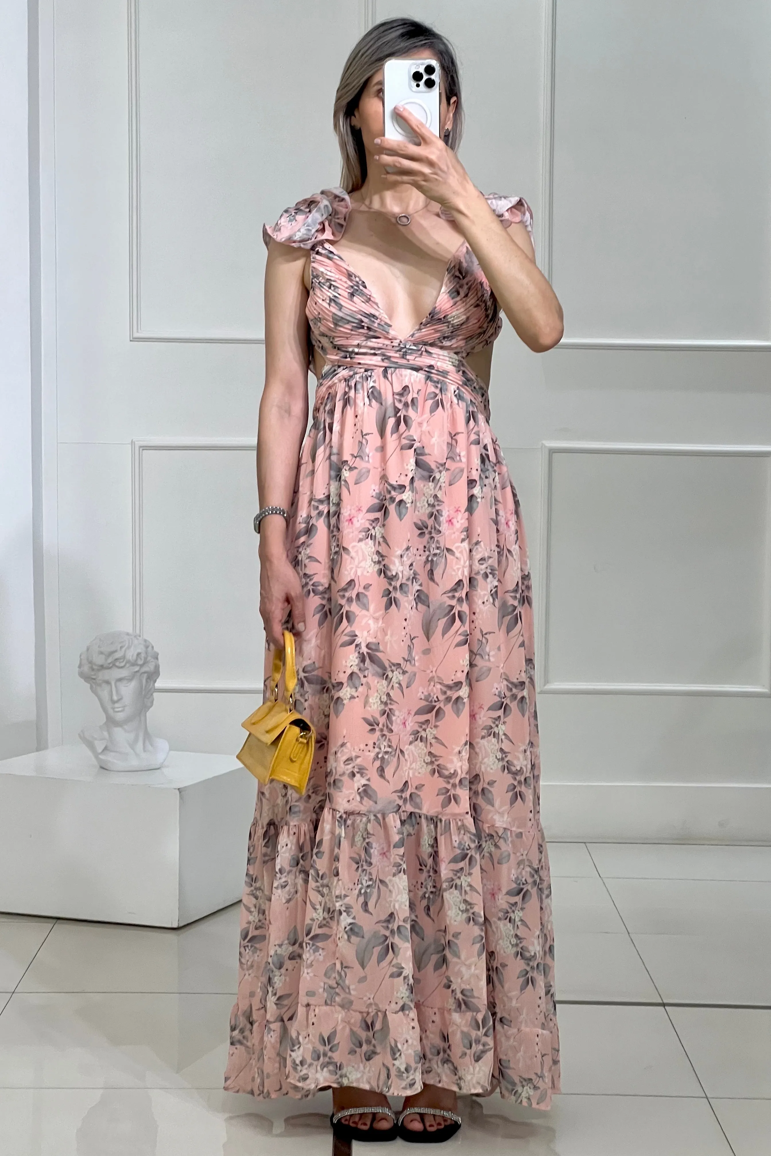 VESTIDO ESCAROLAS HOMBROS