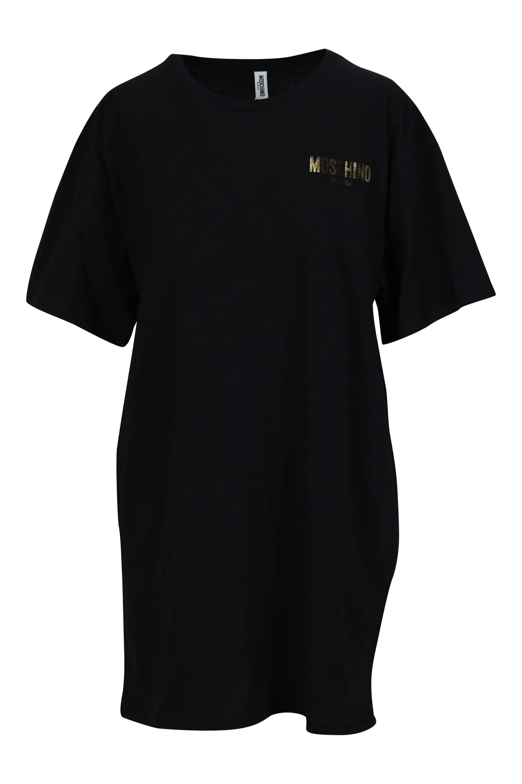 Vestido negro con logo 