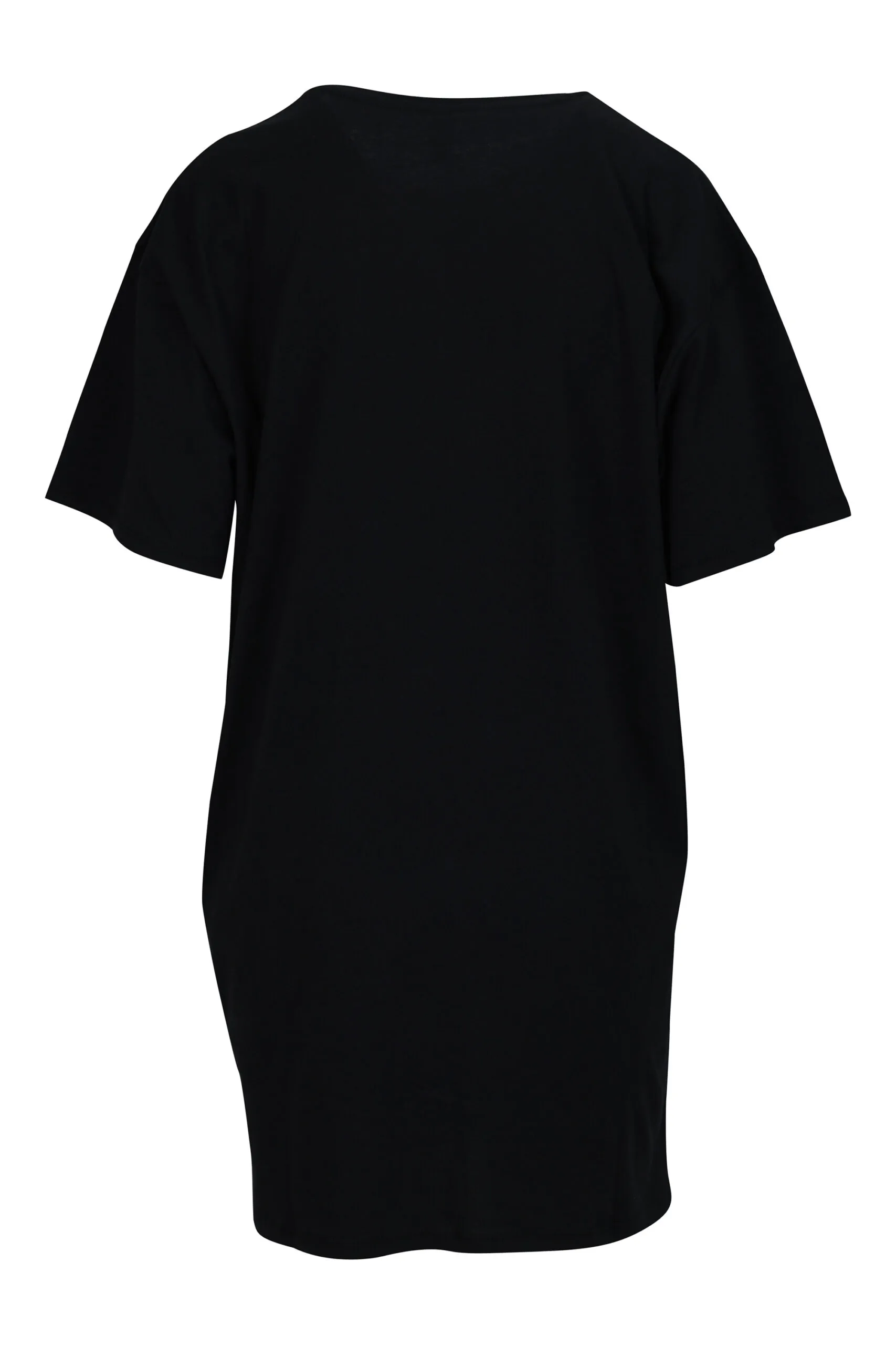 Vestido negro con logo 