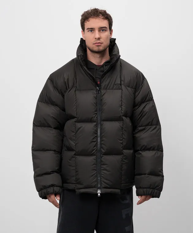 VETEMENTS CUTUP BLACK DOWN JACKET