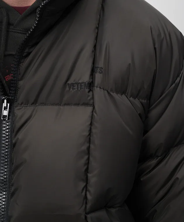 VETEMENTS CUTUP BLACK DOWN JACKET
