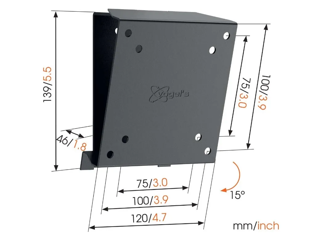 VOGELS MA1010 Soporte de pared para TV negro de 17 a 26 pulgadas