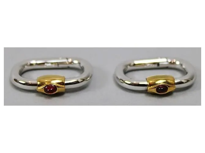 Yves Saint Laurent Gemelos Plata Roja Dorado 