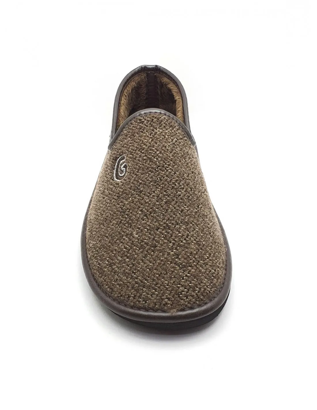 Zapatilla de hombre Muro en marrón 6622