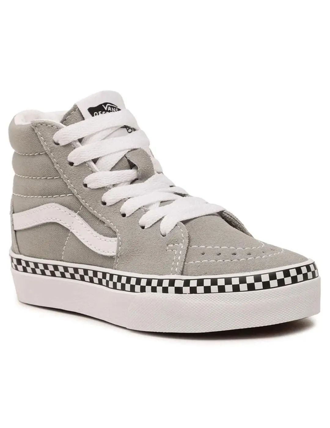 ZAPATILLA NIñ@ VANS SK8HI GRIS CUADROS