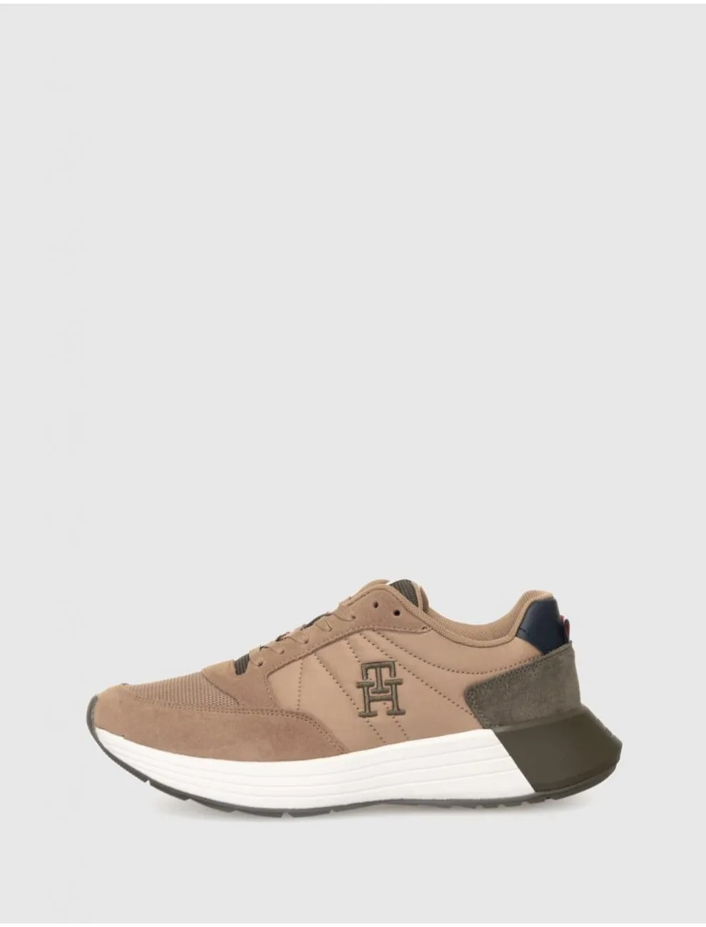 Zapatilla Tommy Hilfiger Classic Elevated Runner Mix MarrÓn