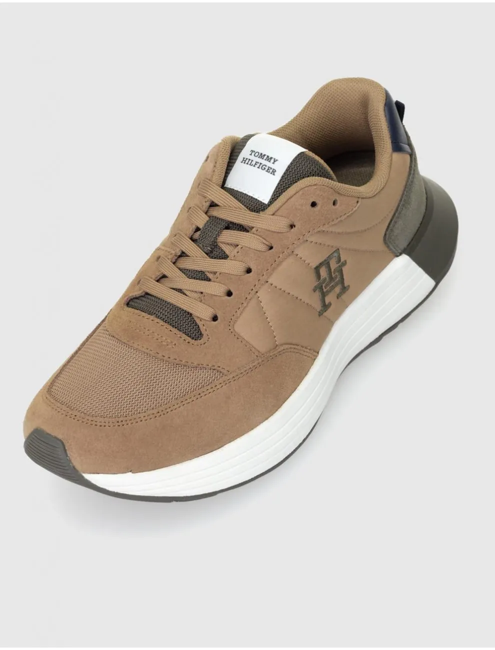 Zapatilla Tommy Hilfiger Classic Elevated Runner Mix MarrÓn