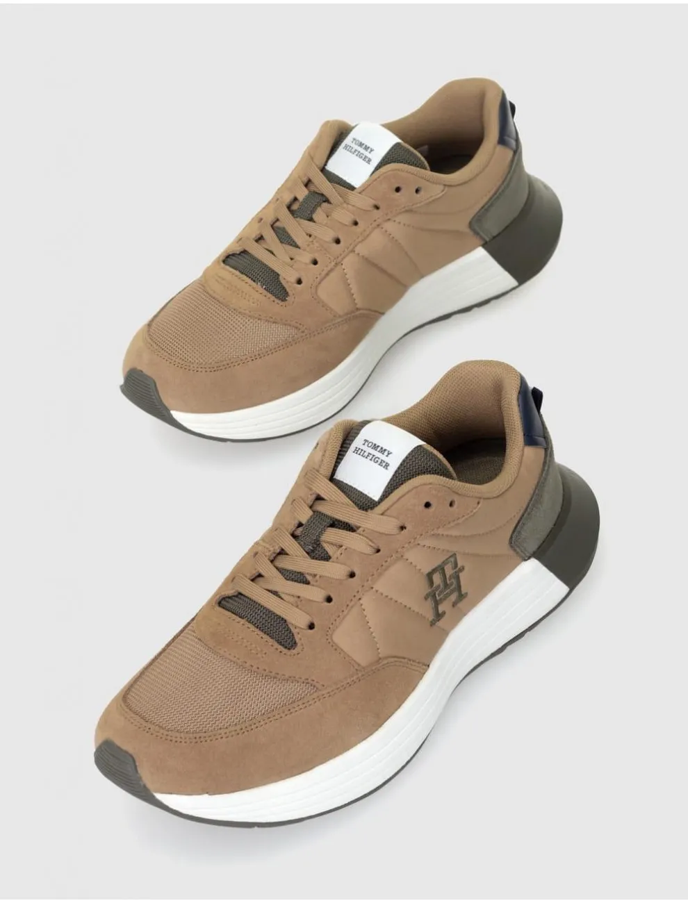 Zapatilla Tommy Hilfiger Classic Elevated Runner Mix MarrÓn