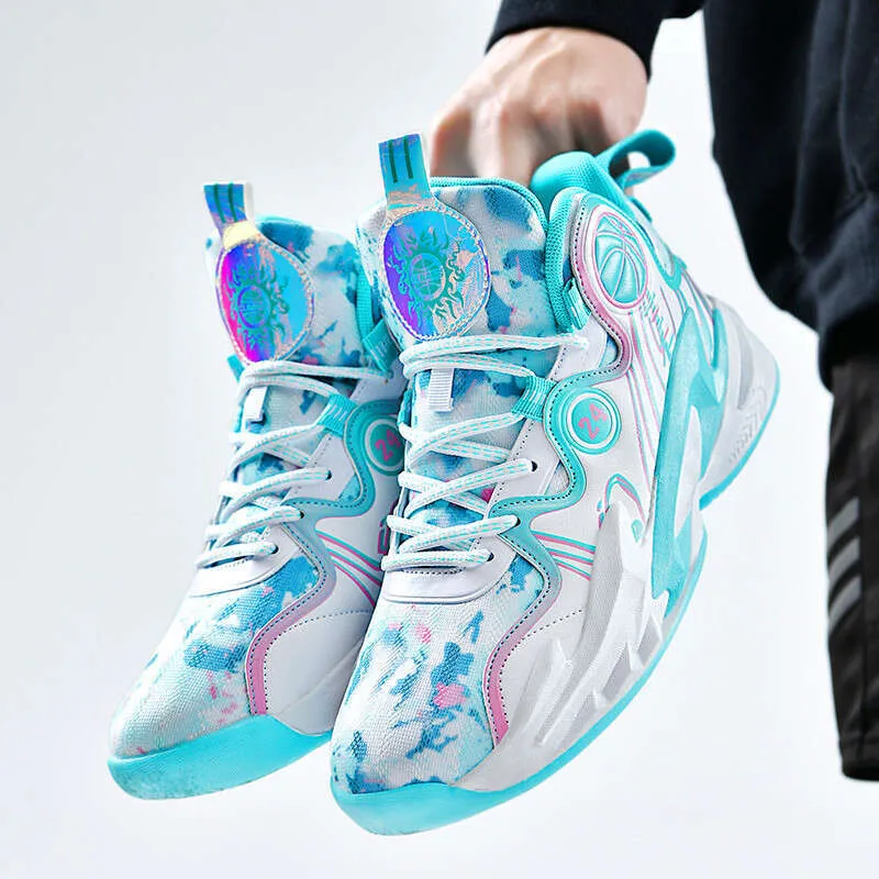Zapatillas de baloncesto al aire libre para hombres cómodas y transpirables con zapatillas de baloncesto mejoradas y estabilidad