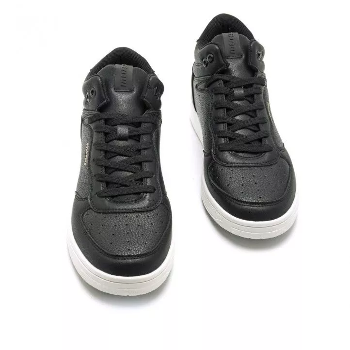 Zapatillas deportivas Mustang miami negras con suela blanca