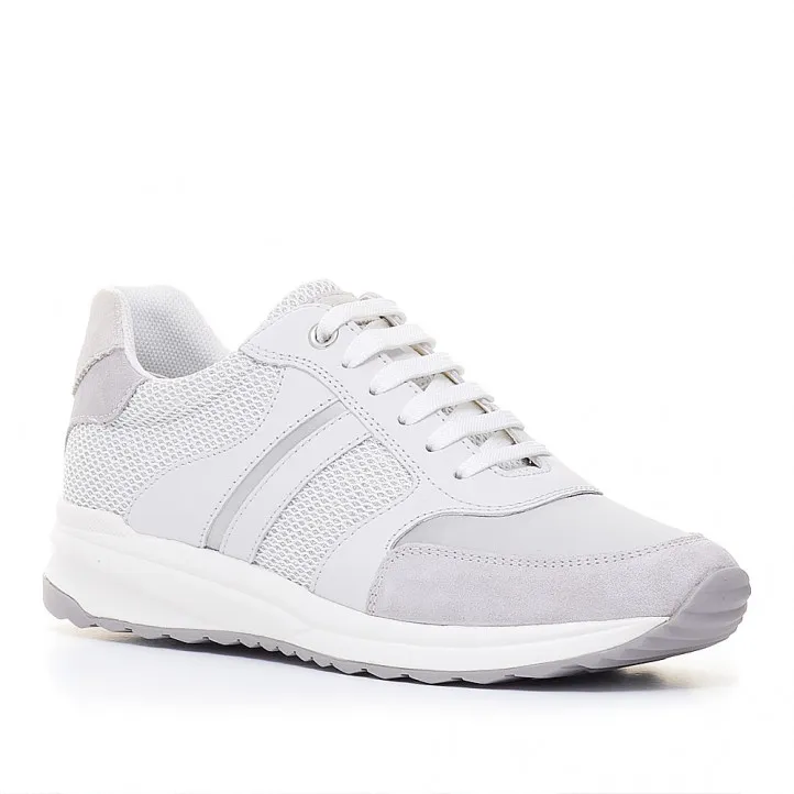 Zapatillas Geox blancas con tonos grises