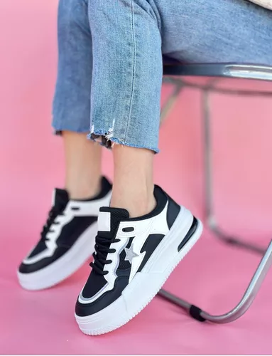 Zapatillas Mujer Con Plataforma   M407