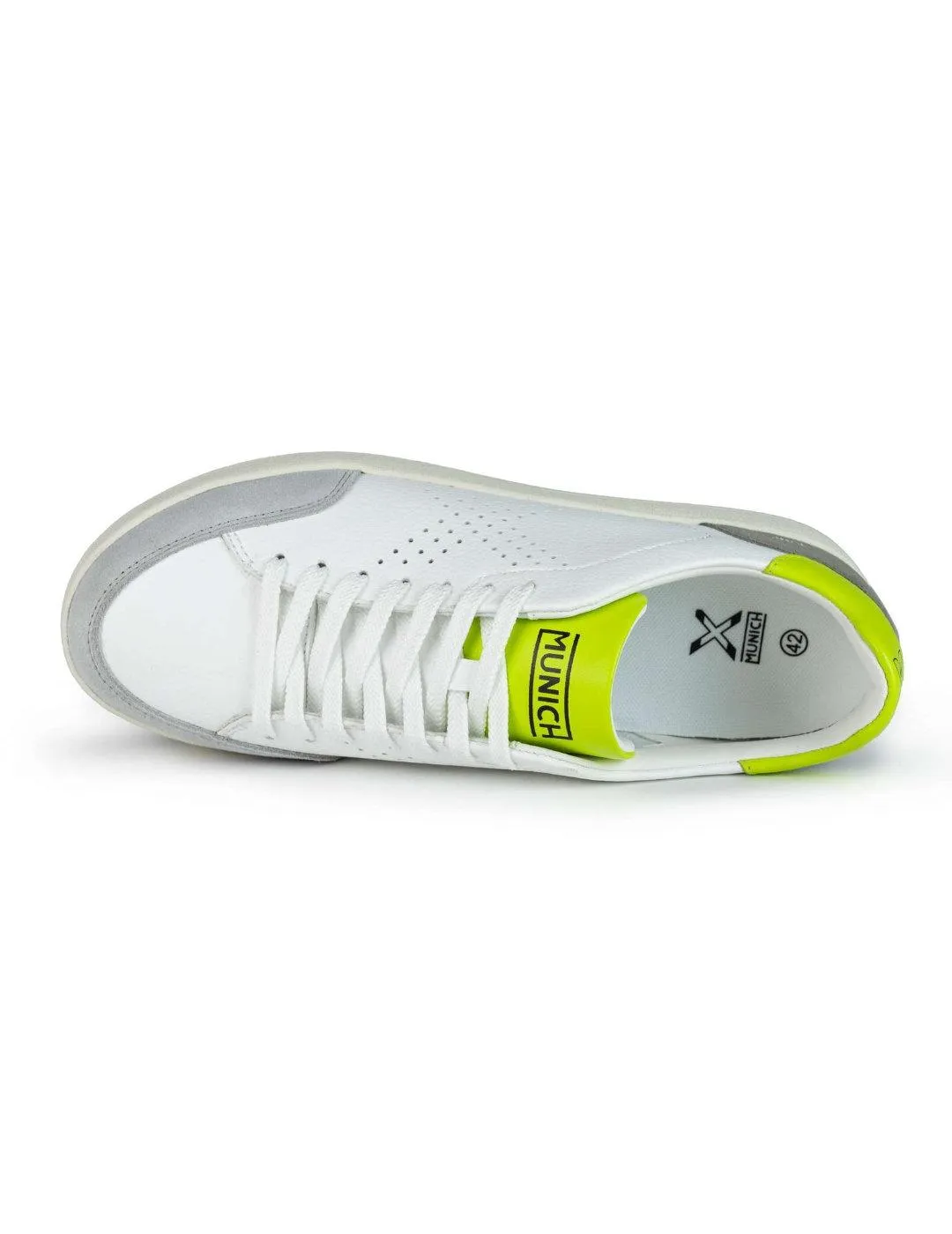 ZAPATILLAS MUNICH XCOURT BLANCO FLúOR PARA HOMBRE
