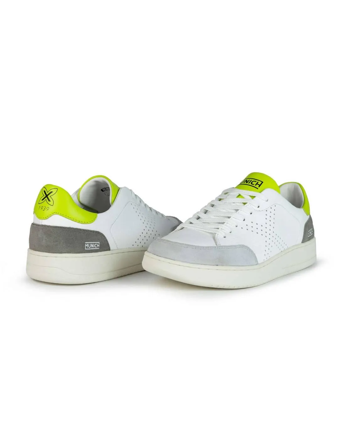 ZAPATILLAS MUNICH XCOURT BLANCO FLúOR PARA HOMBRE