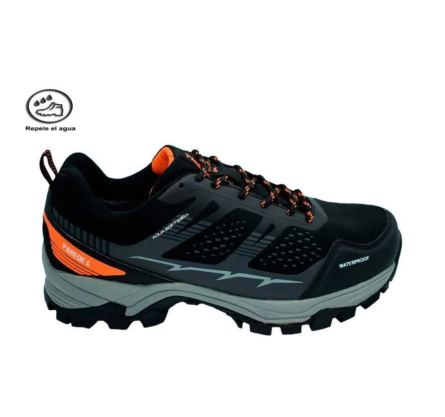 ZAPATO PAREDES PONTONES LT22522 MONTAÑA DE TREKKING CON ALTA TRACCIÓN PSOFTSHELL NEGRO WATERPROOF DUALCOMFORT 27580