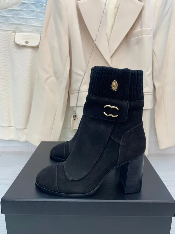 Zapatos de alta calidad para mujeres botas de cuero genuinas tacones altos botines de tobillo hebilla de otoño diseñador de otoñ
