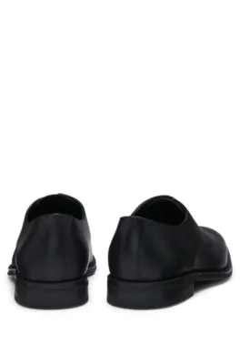 Zapatos Derby de piel con detalles de costuras