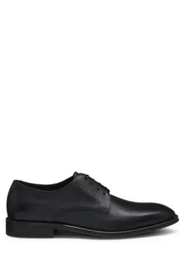 Zapatos Derby de piel con detalles de costuras