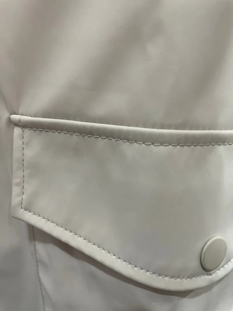 ZARA Impermeable Marfil