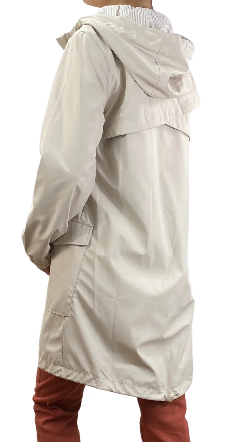 ZARA Impermeable Marfil
