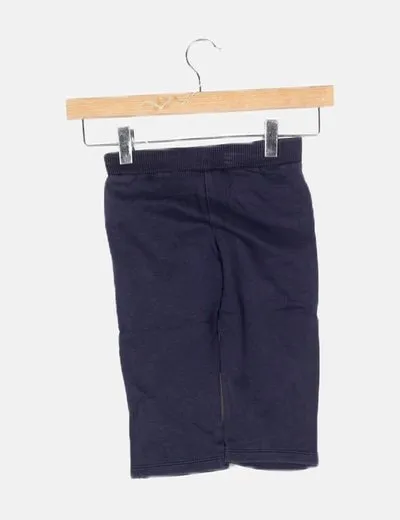 Zara Pantalón deportivo azul marino