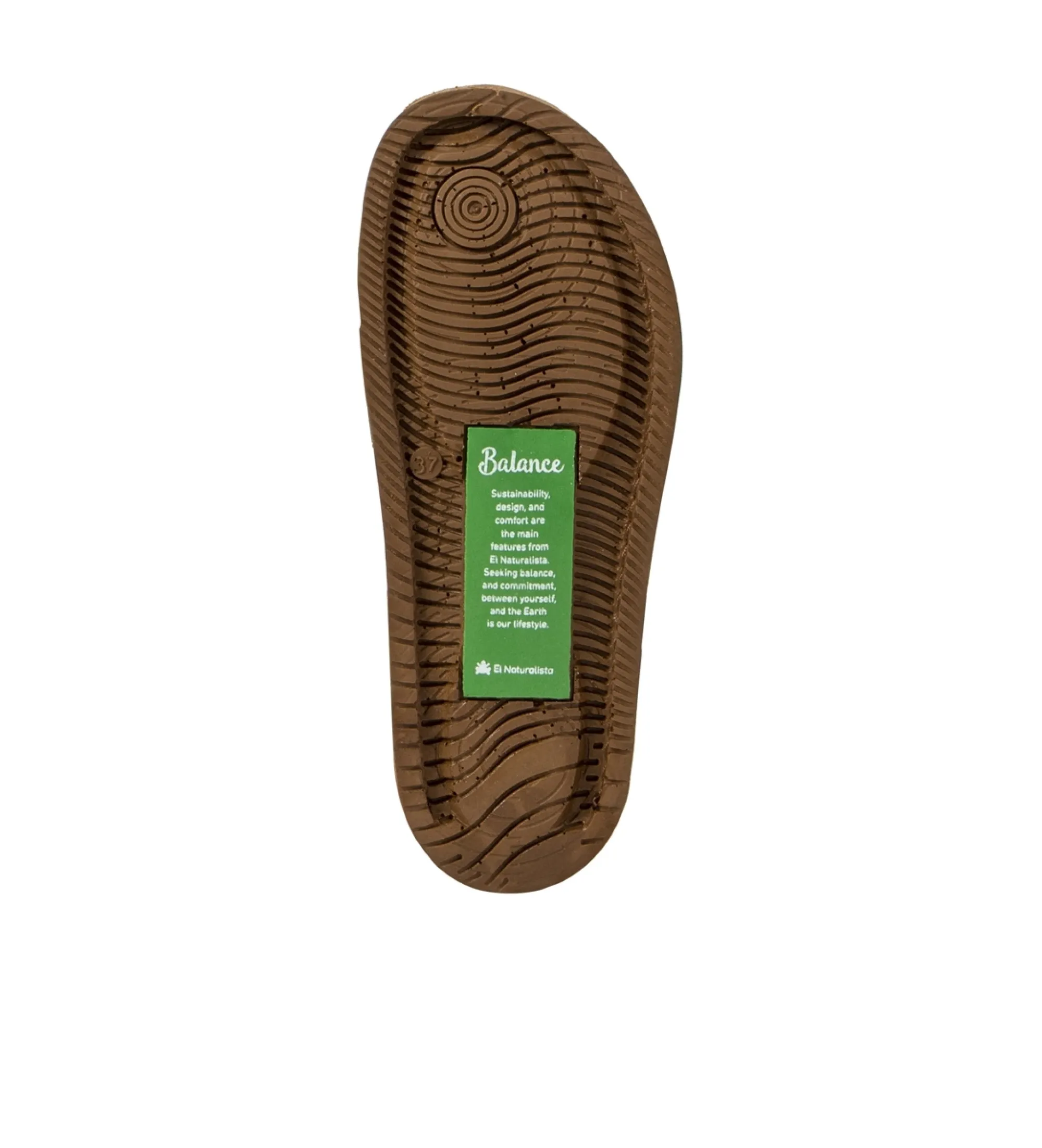 Zuecos de Piel N5796 Balance marrón
